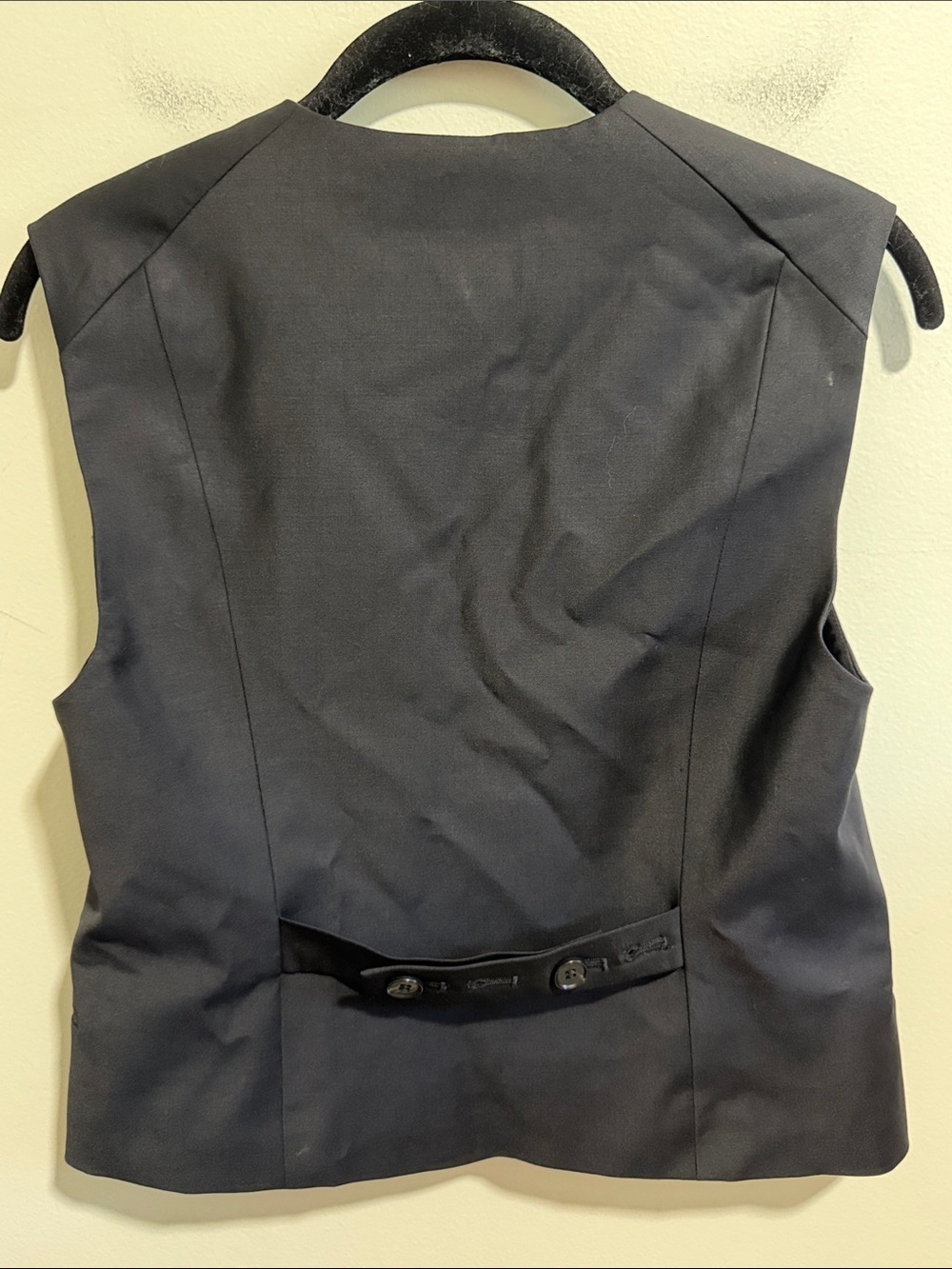 COS Women’s Cropped Wool Blend Black Vest Waistcoat Lined Size 4 - Picture 6 of 8